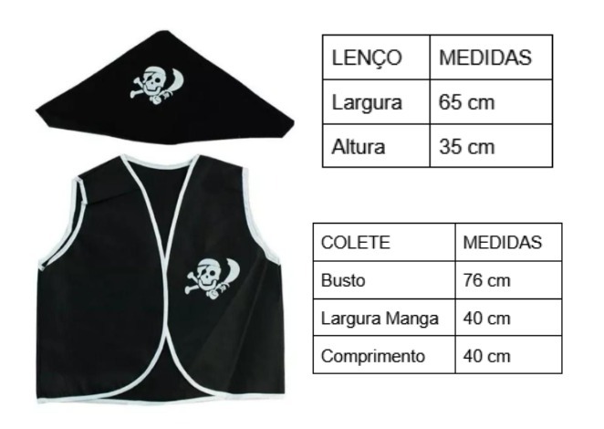 KIT PIRATA COLETE E LEN�O